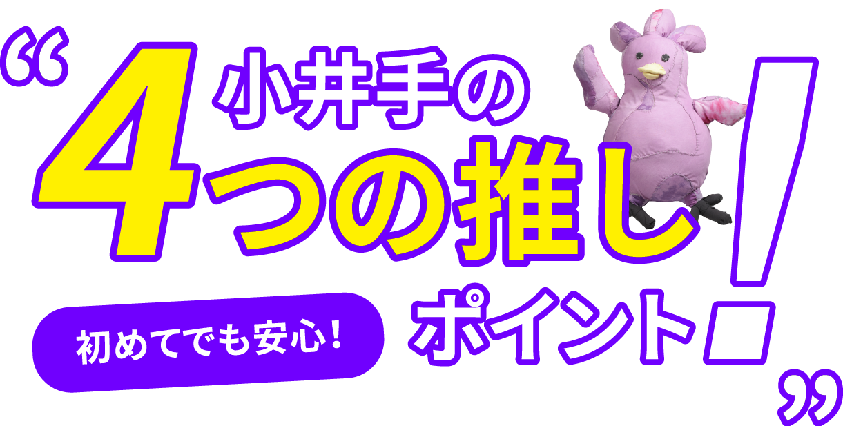 小井手の4つのポイント